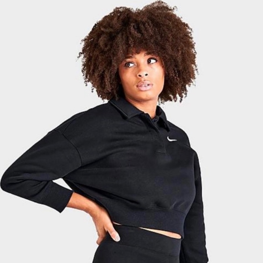 Nike 3/4 Sleeve Collared Sweatshirt